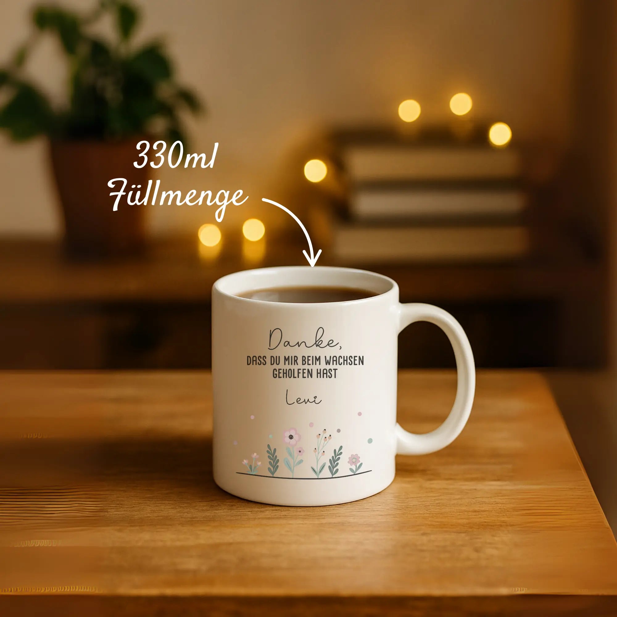 "DANKE“ - Personalisierte Tasse mit Widmung