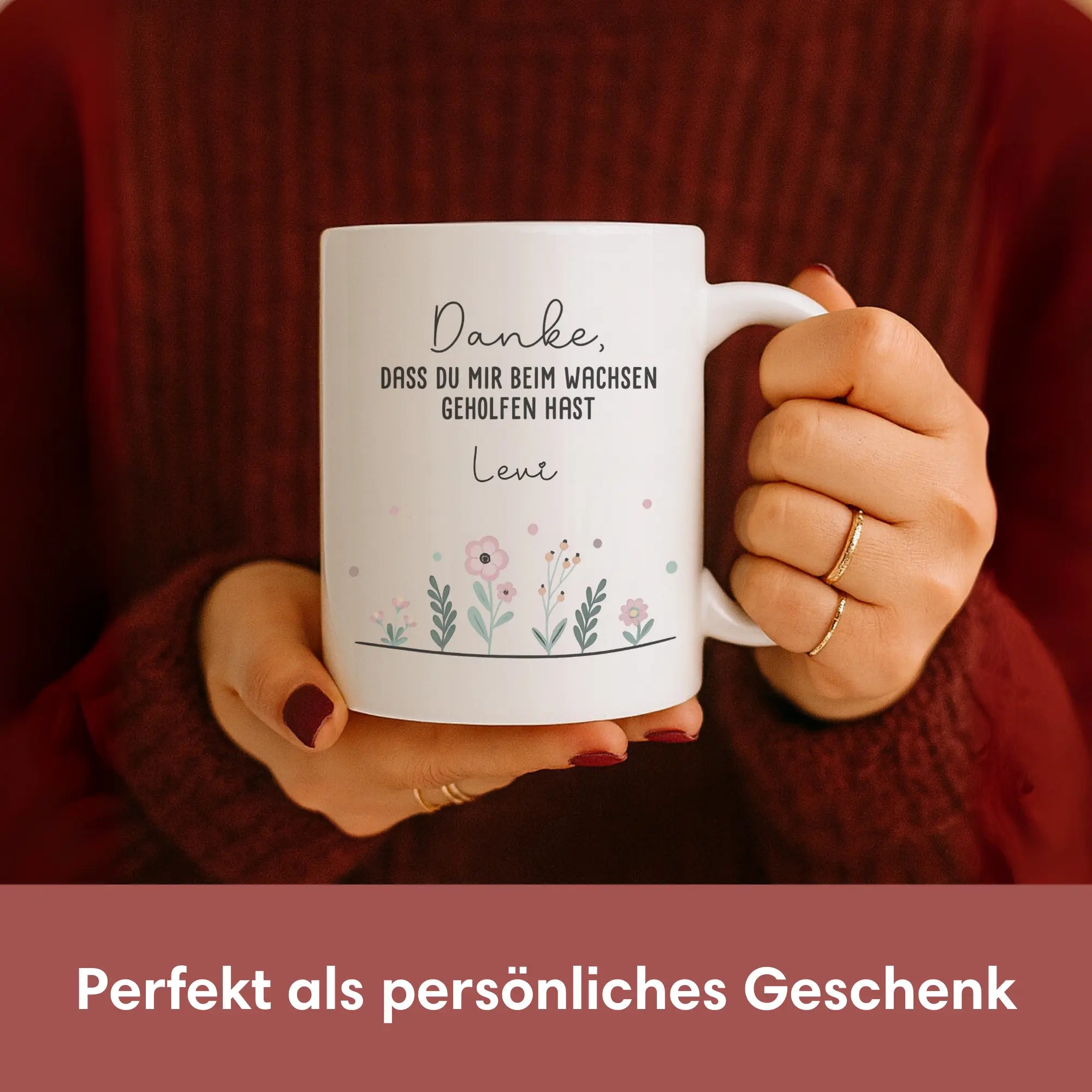 "DANKE“ - Personalisierte Tasse mit Widmung