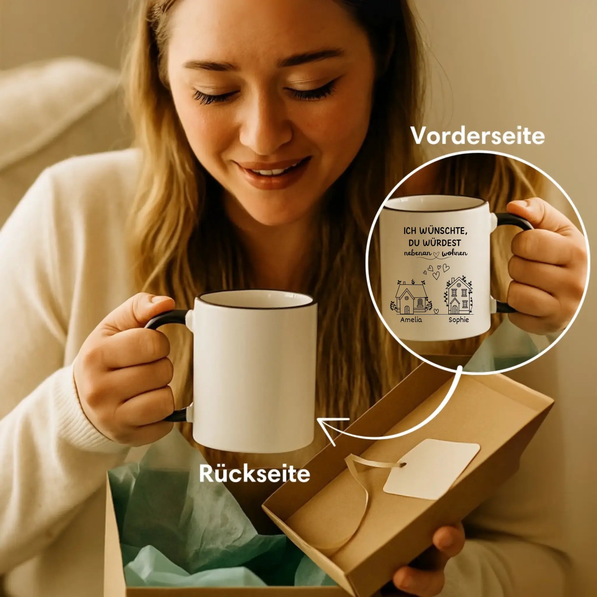“Beste Freundin” - Personalisierte Kaffeetasse
