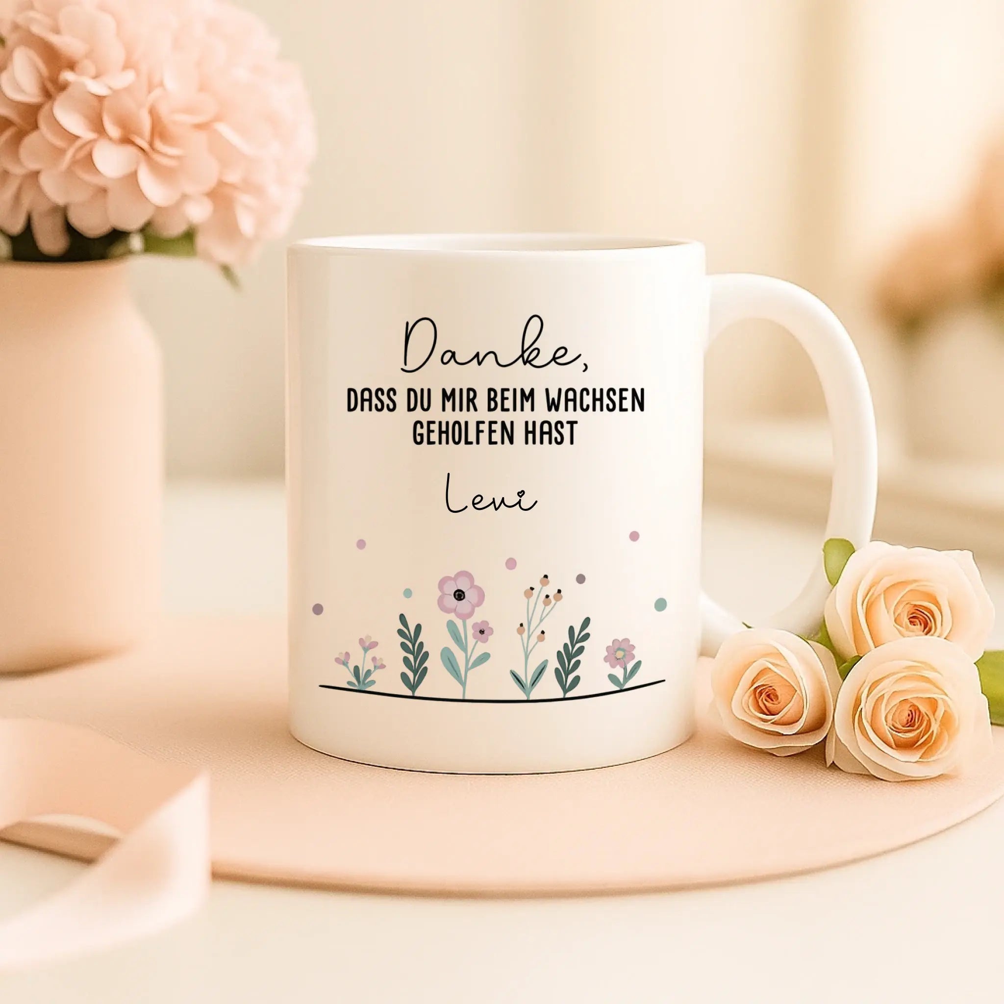 "DANKE“ - Personalisierte Tasse mit Widmung