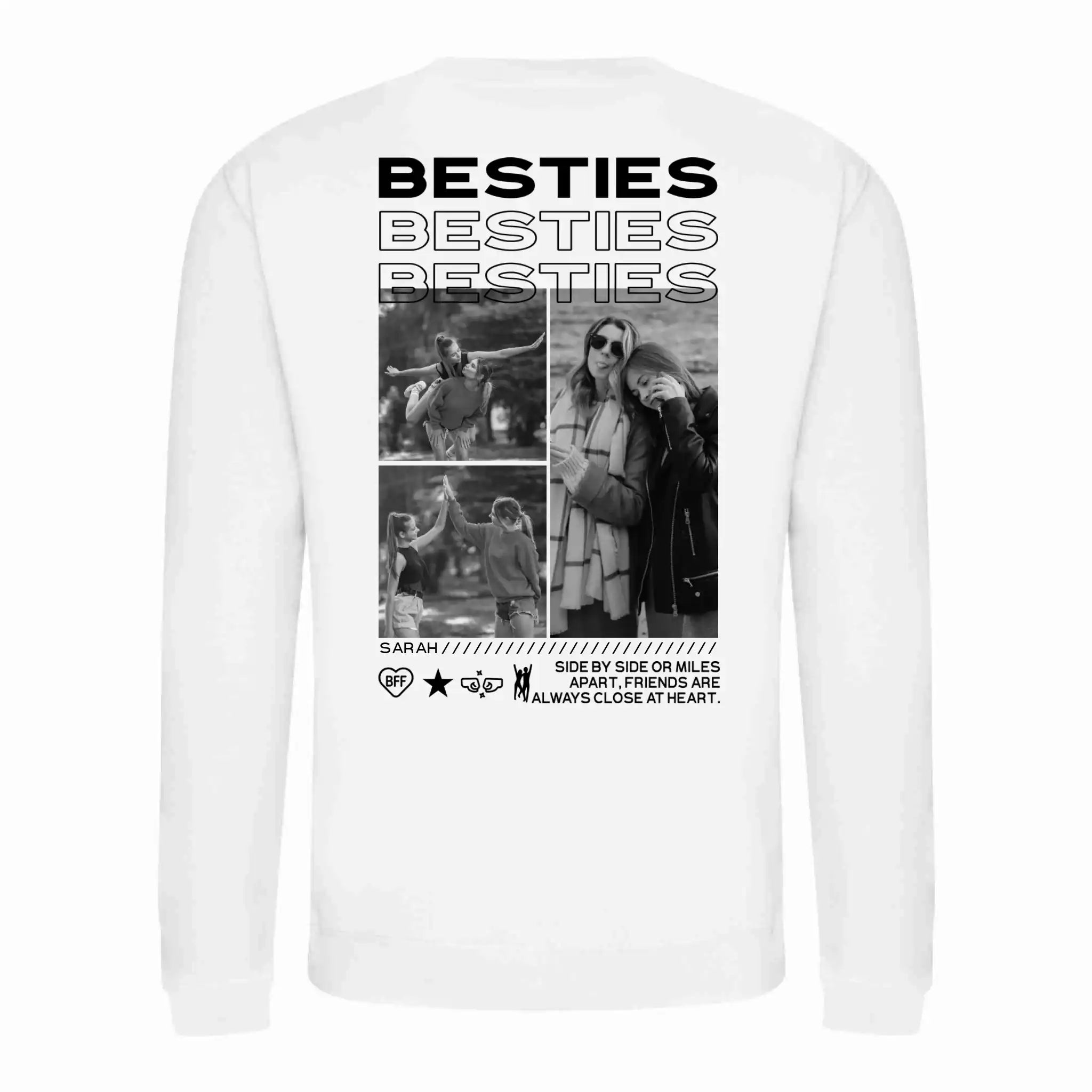 "BESTIES” - Personalisiertes Sweatshirt mit Foto