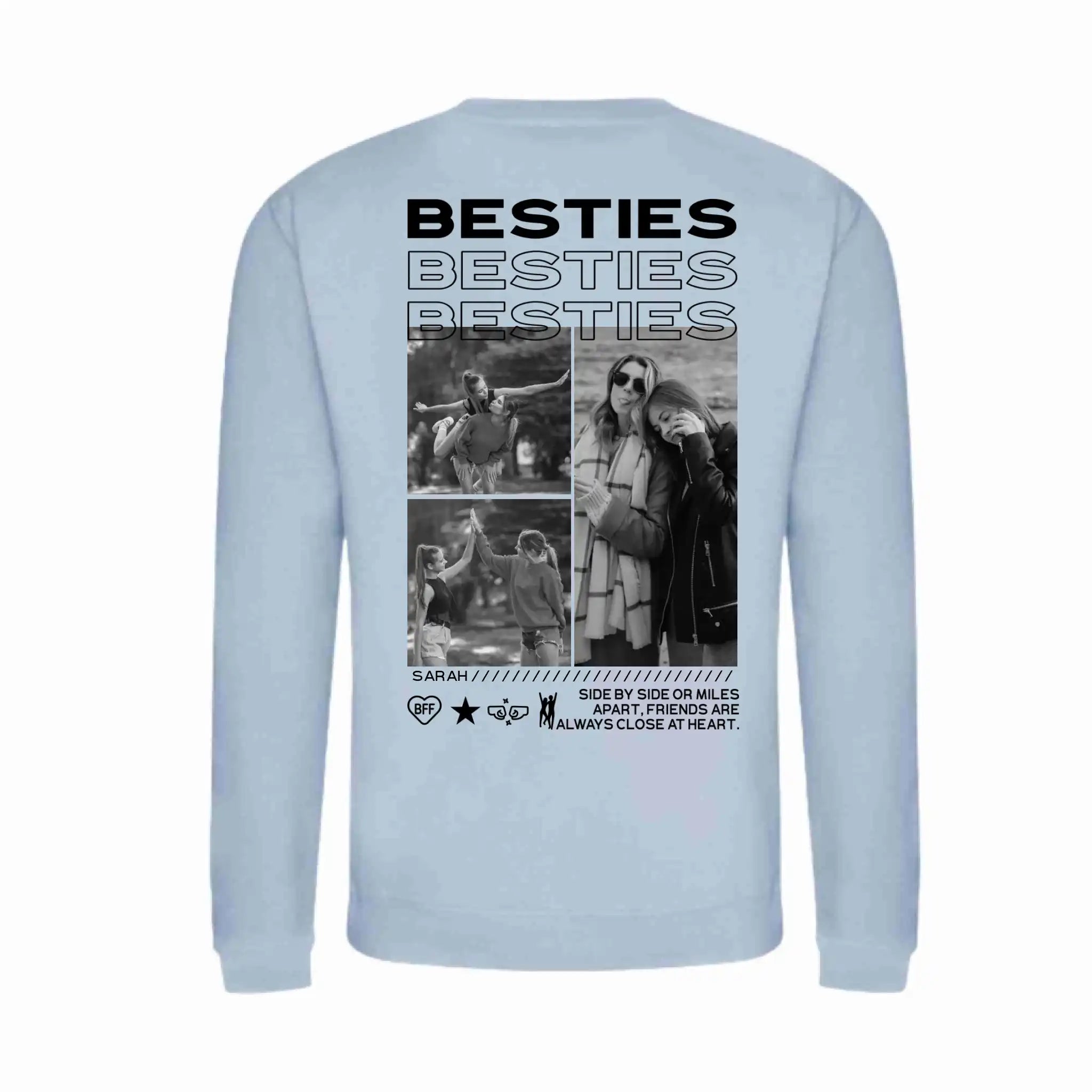 "BESTIES” - Personalisiertes Sweatshirt mit Foto