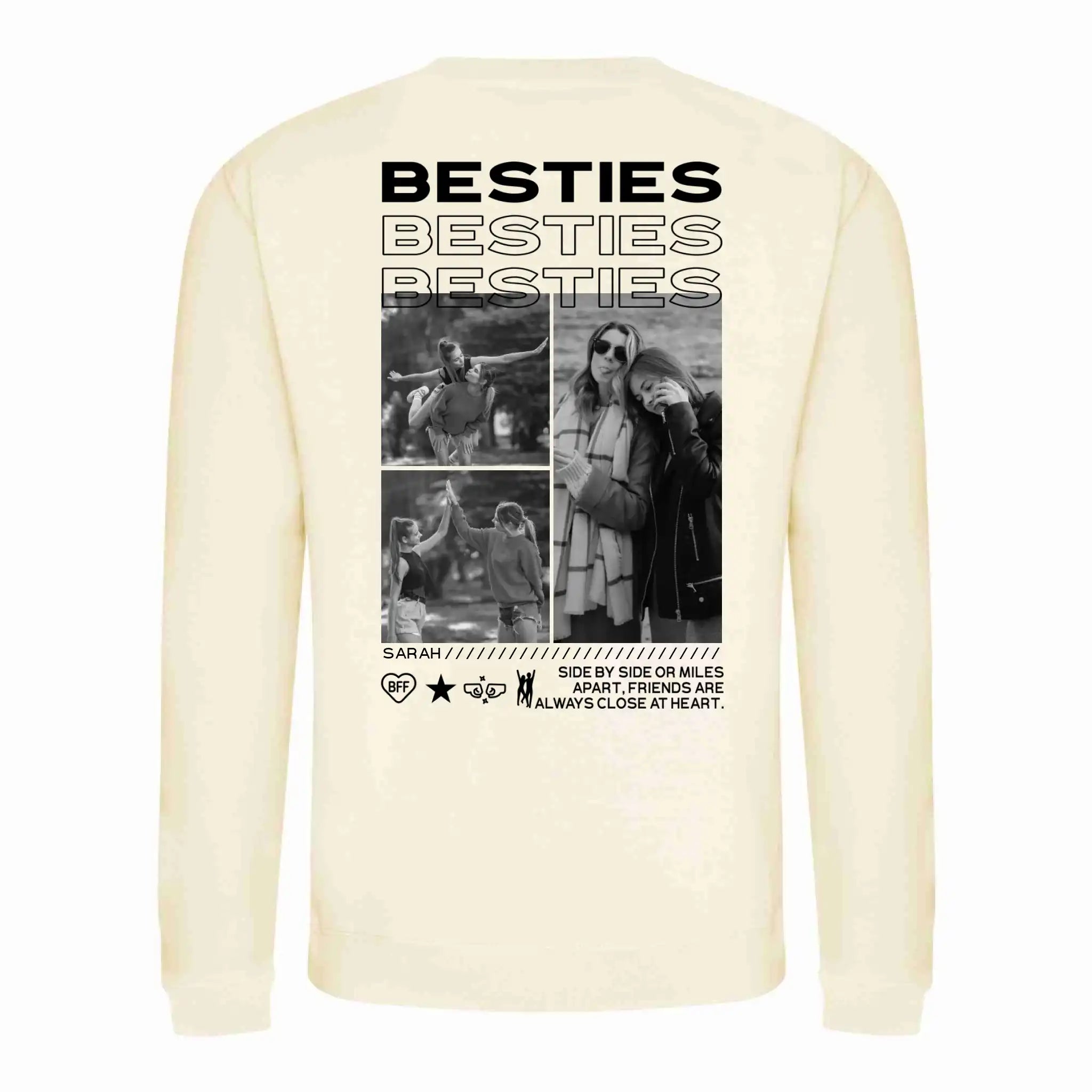 "BESTIES” - Personalisiertes Sweatshirt mit Foto