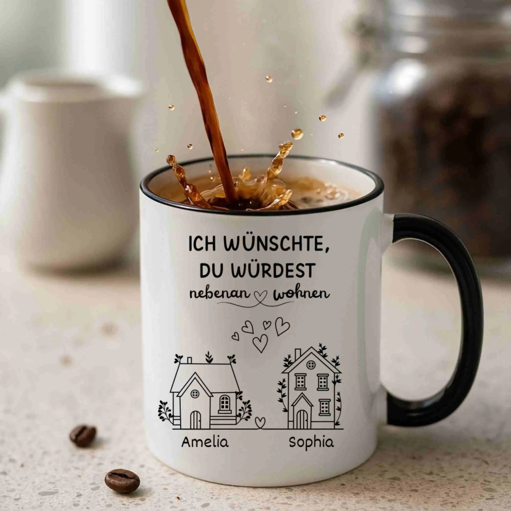 “Beste Freundin” - Personalisierte Kaffeetasse