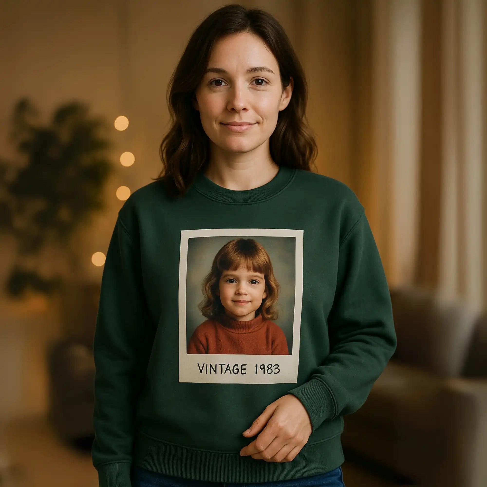 „Vintage Foto“ - Personalisiertes Sweatshirt mit Fotos