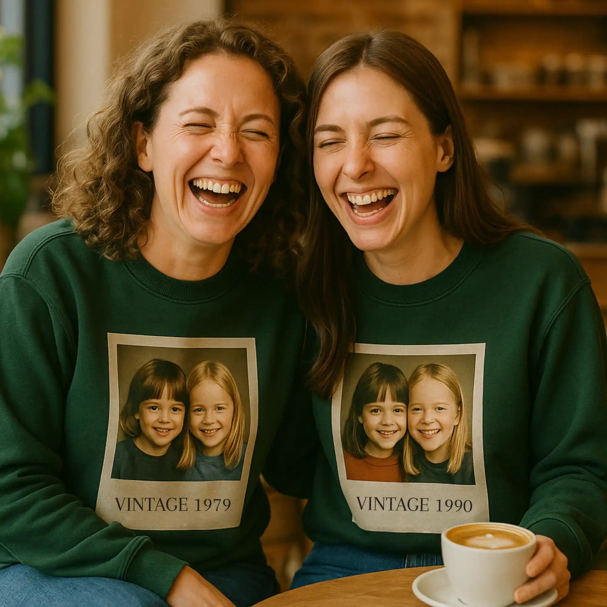 „Vintage Foto“ - Personalisiertes Sweatshirt mit Fotos