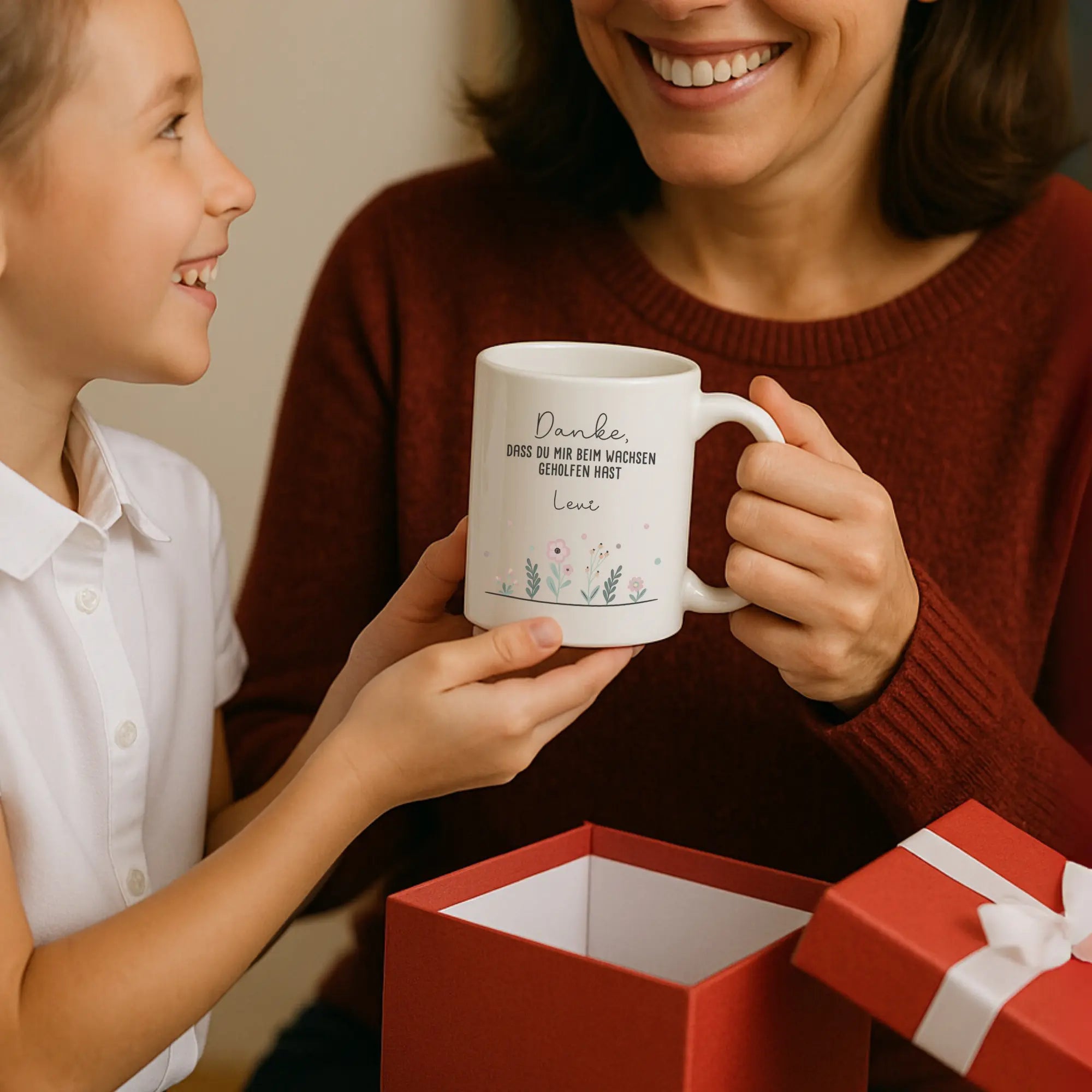 "DANKE“ - Personalisierte Tasse mit Widmung