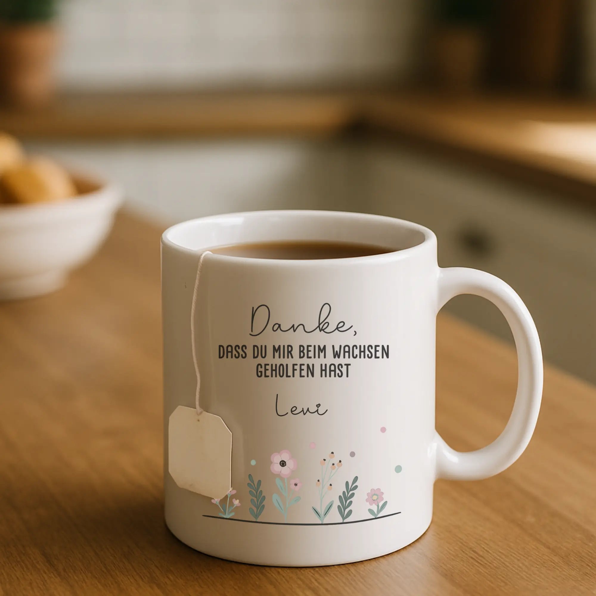 "DANKE“ - Personalisierte Tasse mit Widmung