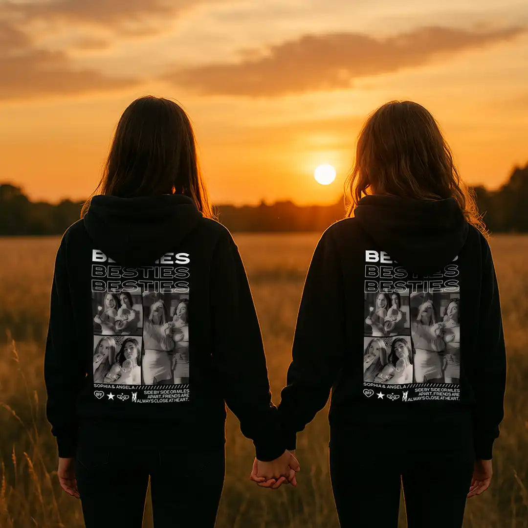 "BESTIES” - Personalisierter Hoodie mit Foto
