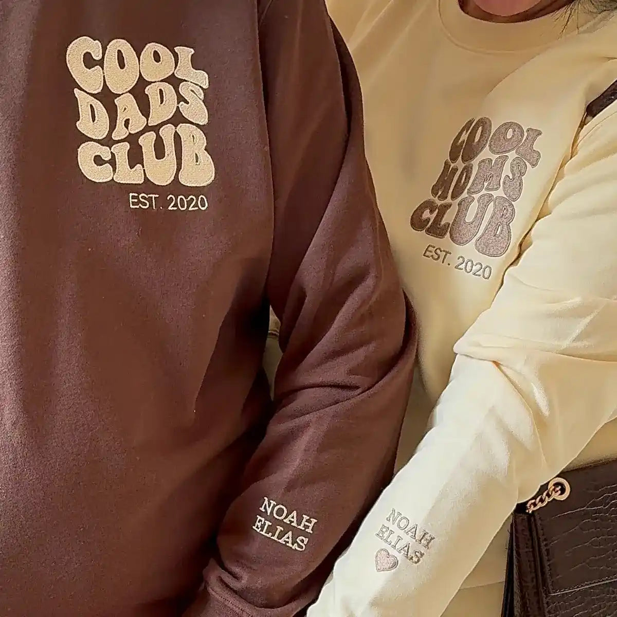 “Cool Dads Club“ - Personalisiertes Sweatshirt mit Kindername und Datum