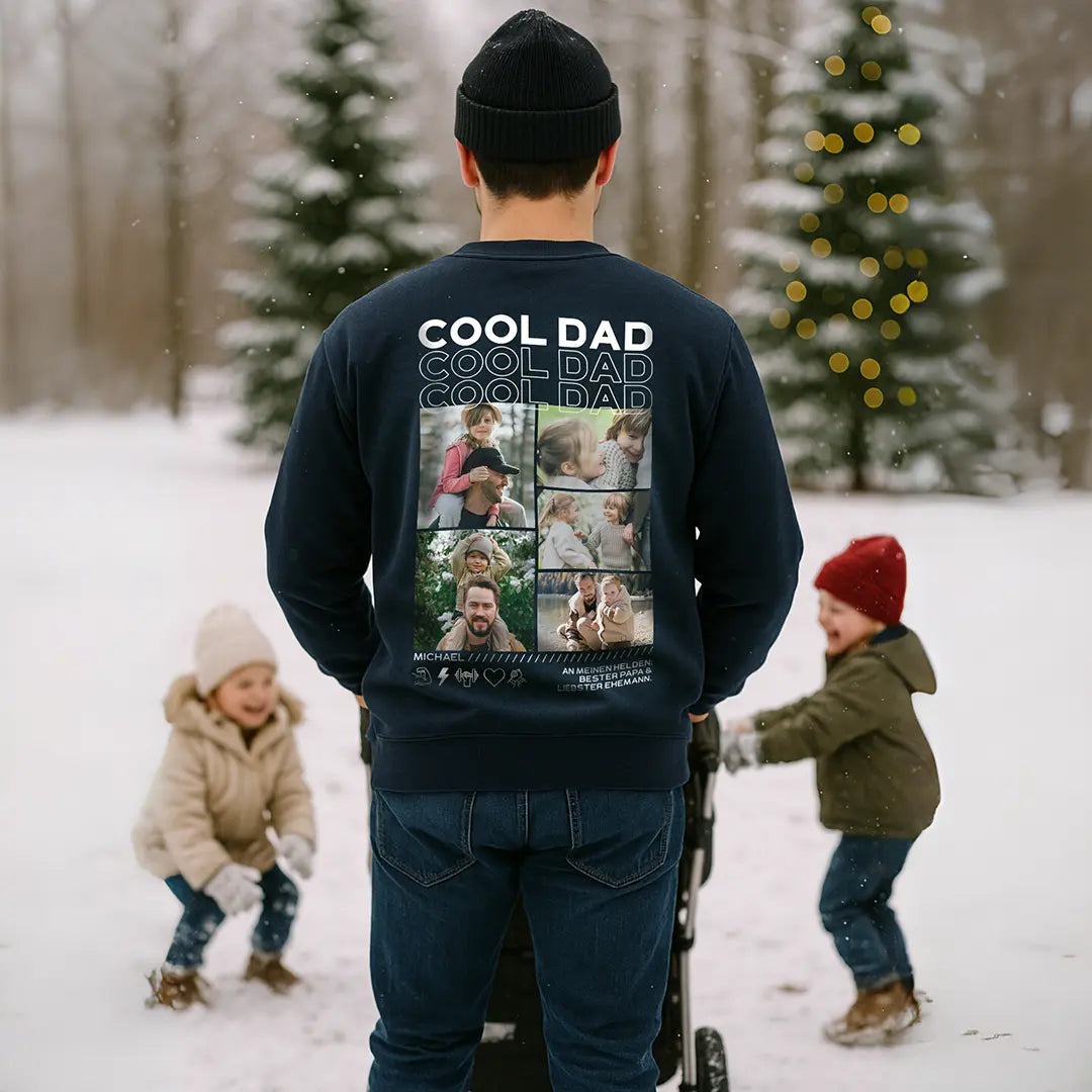 “Papa” - Personalisiertes Sweatshirt mit Fotos