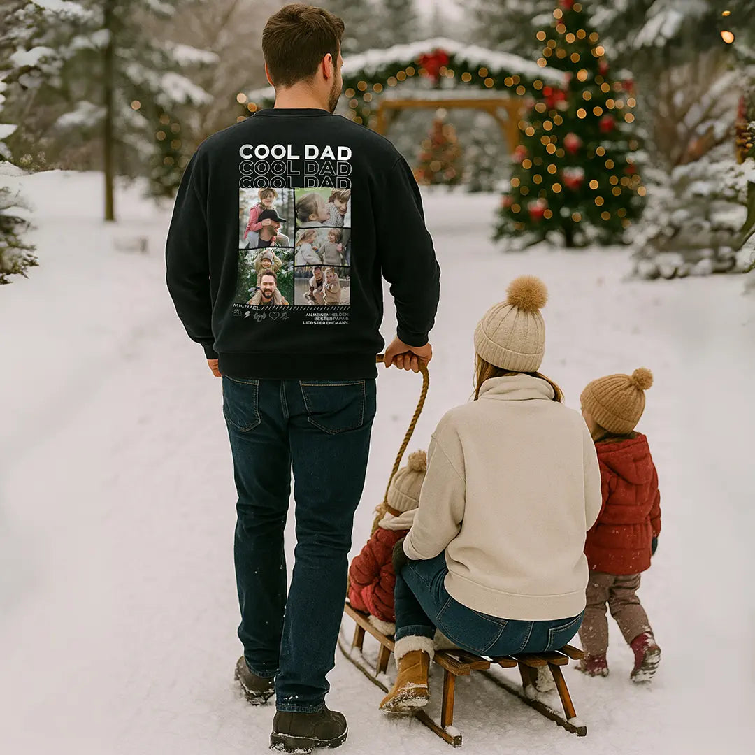 “Papa” - Personalisiertes Sweatshirt mit Fotos