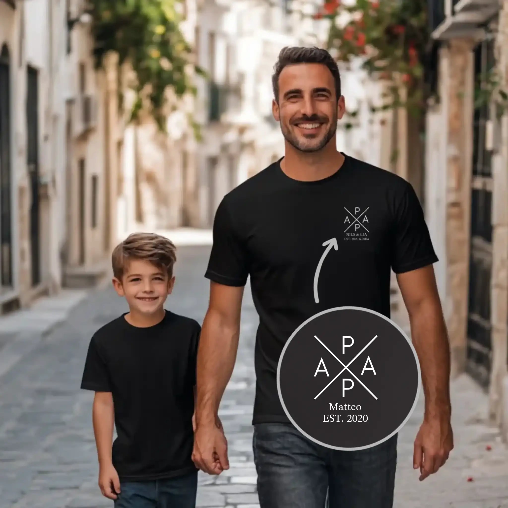 “PAPA Crossed” - Personalisiertes T-Shirt