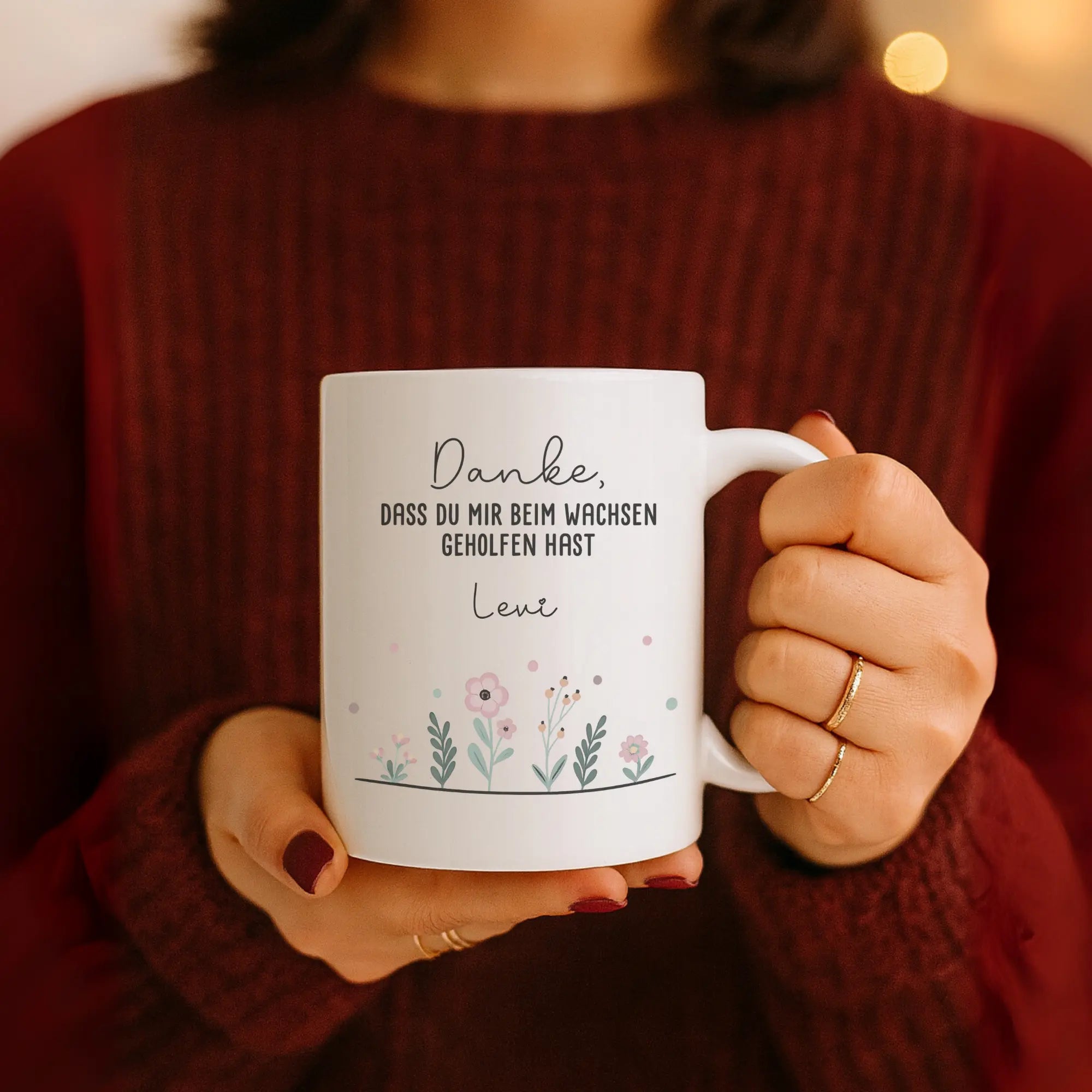 "DANKE“ - Personalisierte Tasse mit Widmung