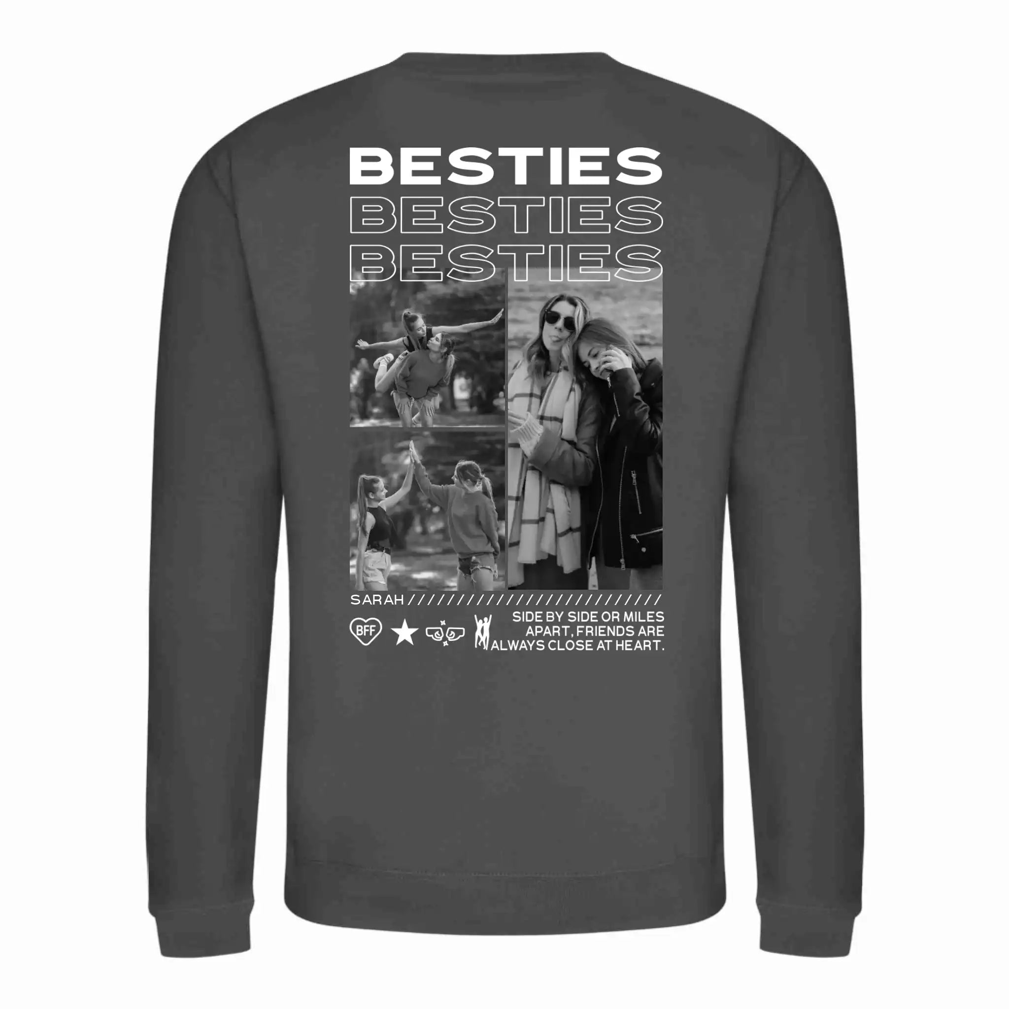 "BESTIES” - Personalisiertes Sweatshirt mit Foto