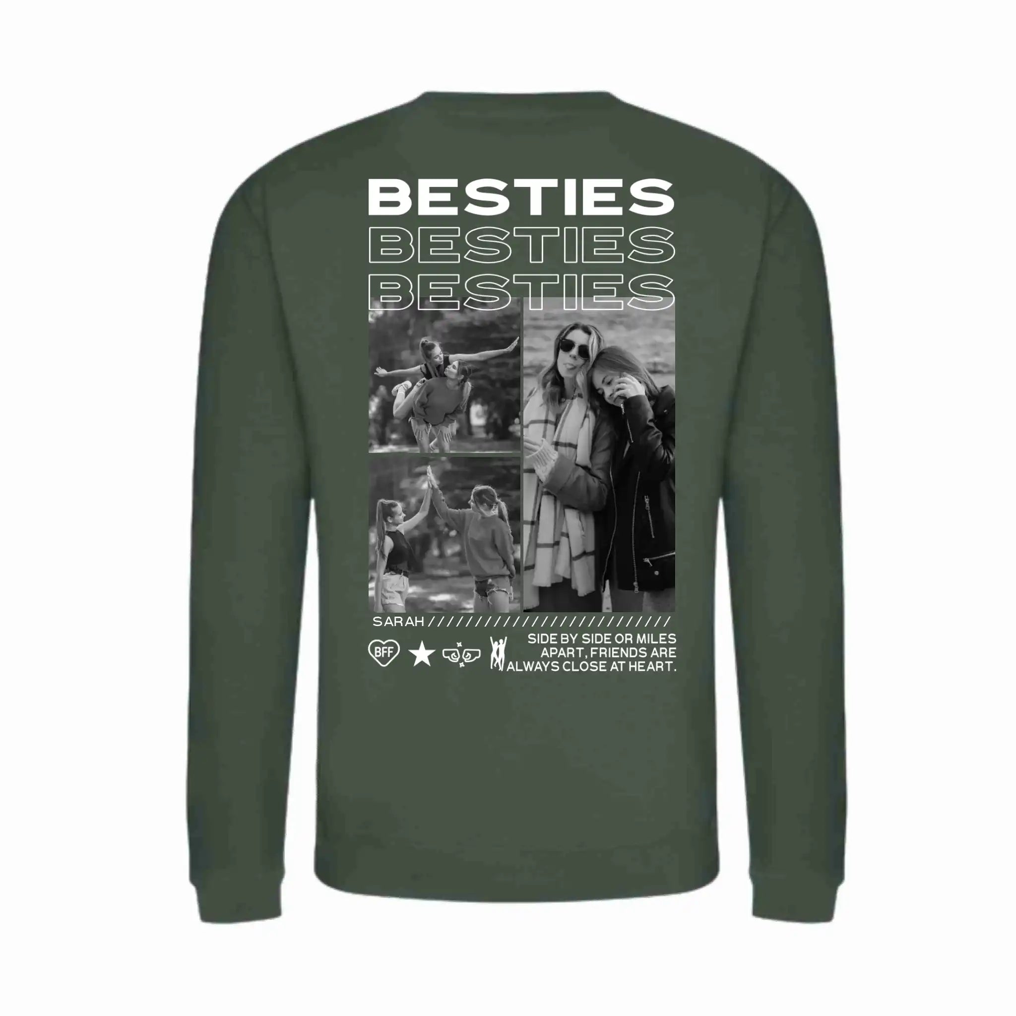 "BESTIES” - Personalisiertes Sweatshirt mit Foto