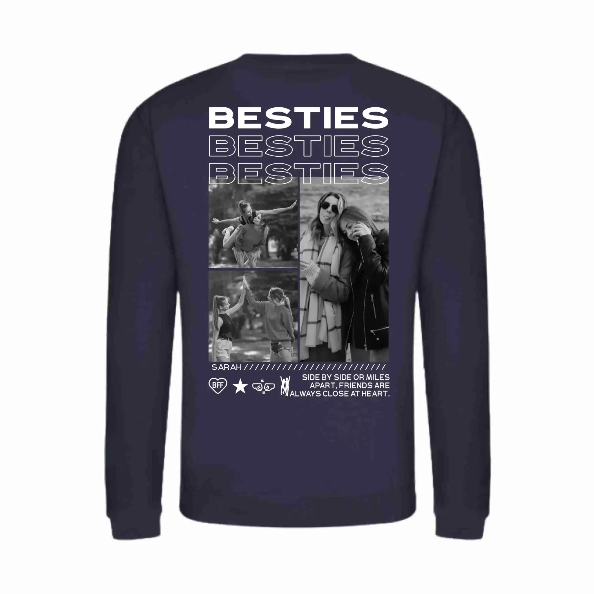 "BESTIES” - Personalisiertes Sweatshirt mit Foto
