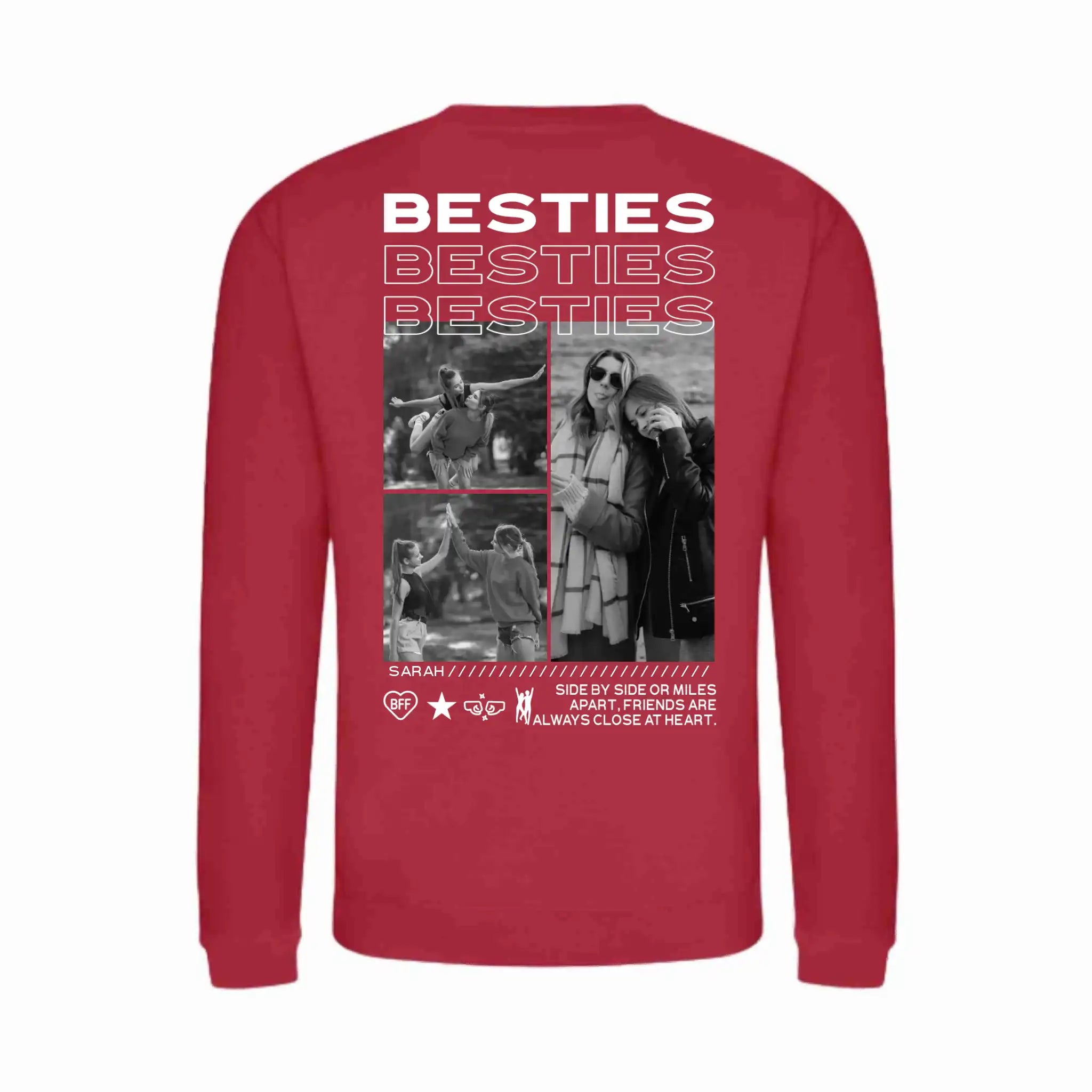 "BESTIES” - Personalisiertes Sweatshirt mit Foto