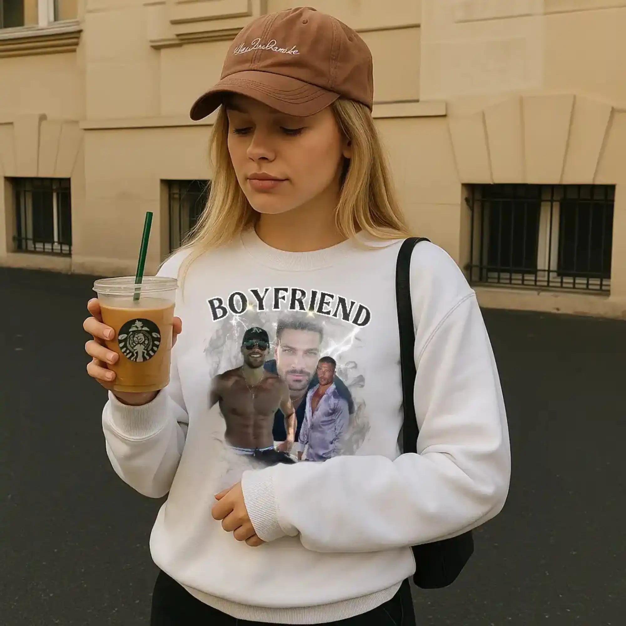 “WIFEY” - Personalisiertes Vintage Bootleg Sweatshirt