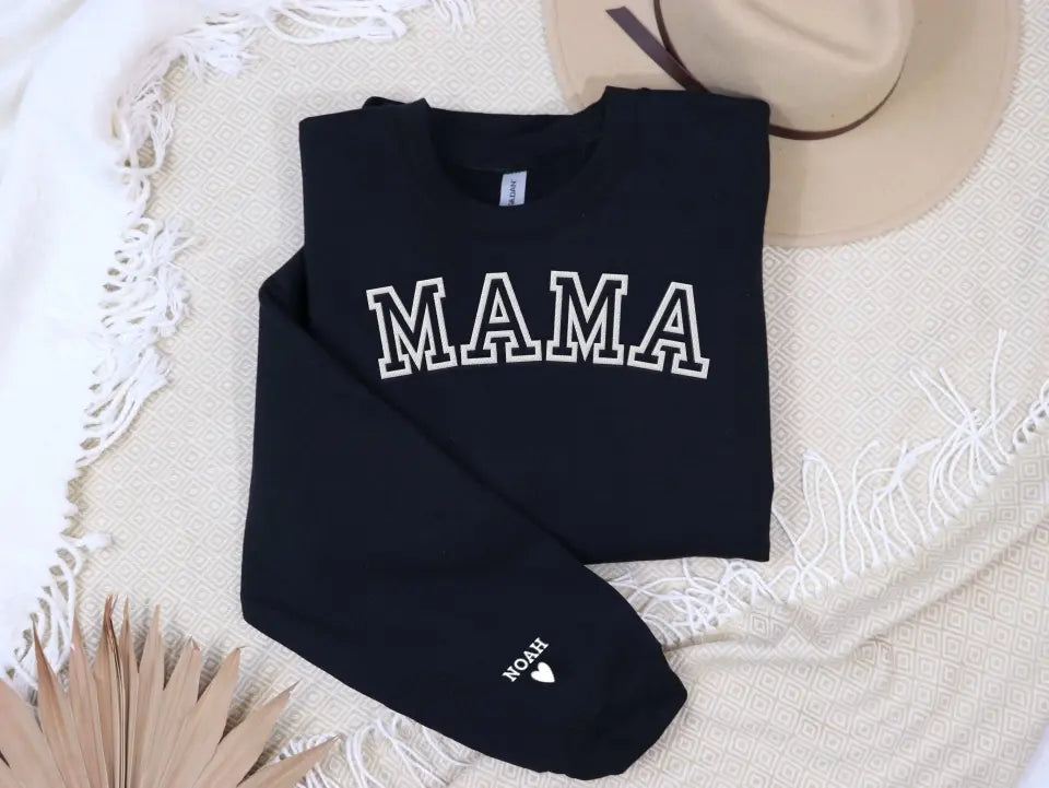 Personalisiertes Mama-Sweatshirt mit Kindernamen