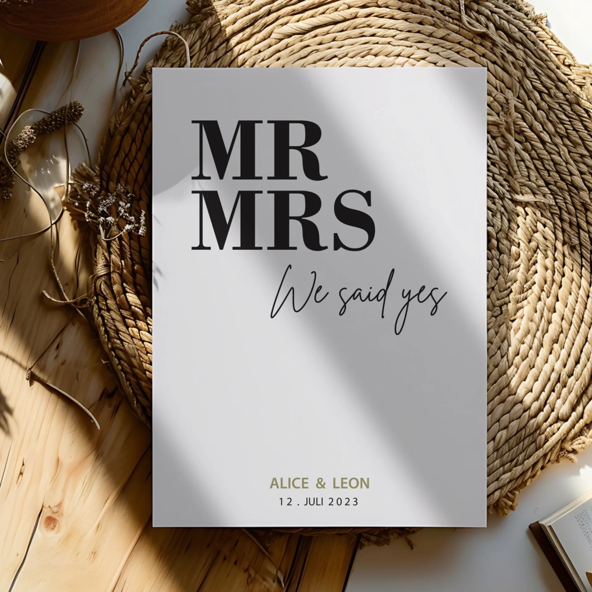 "Mr & Mrs" Poster