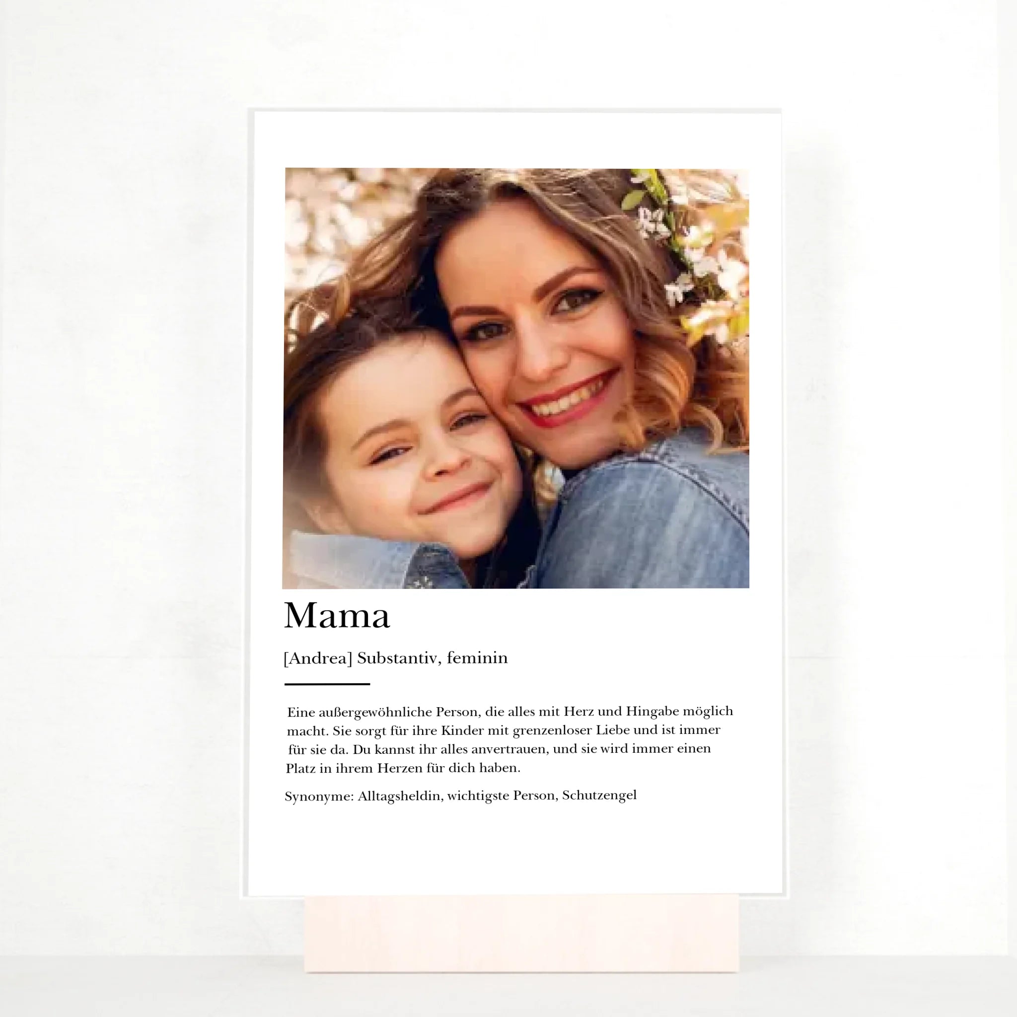 “Mama Definition” - Personalisiertes Acrylglas