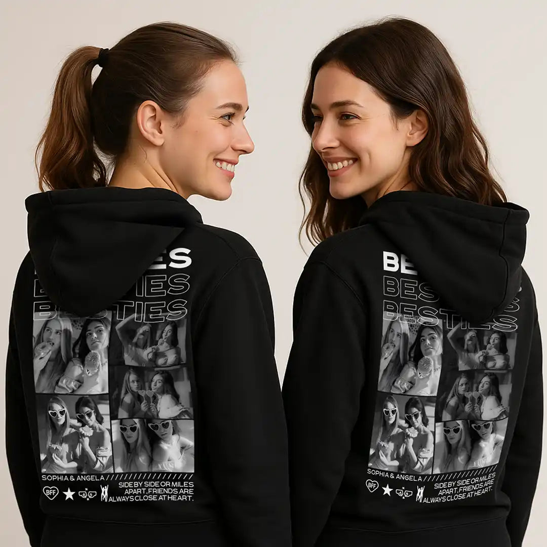 "BESTIES” - Personalisierter Hoodie mit Foto