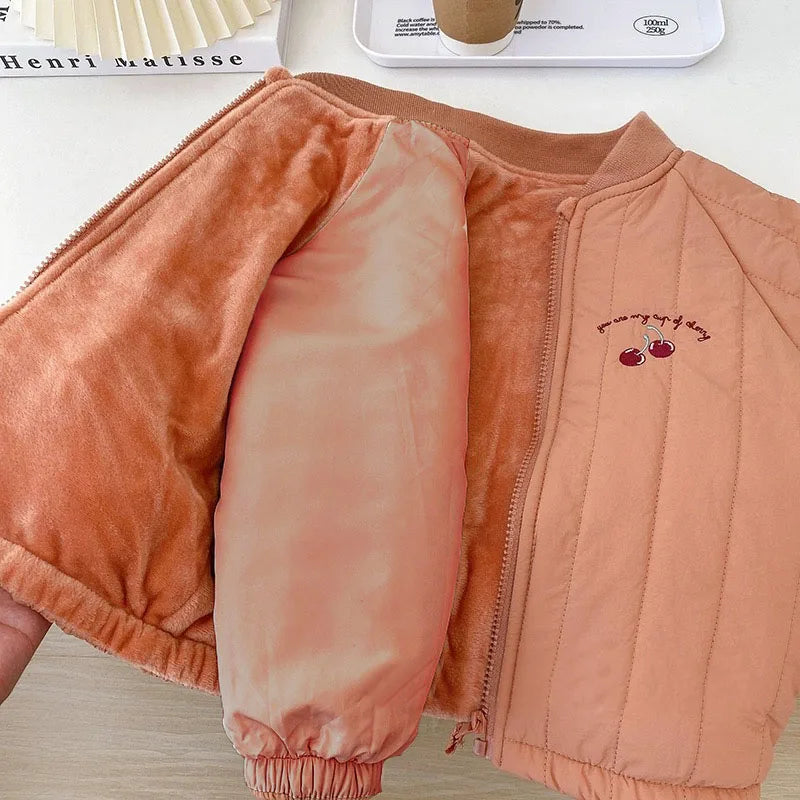 Kinder Herbst Jacke mit Aufdruck