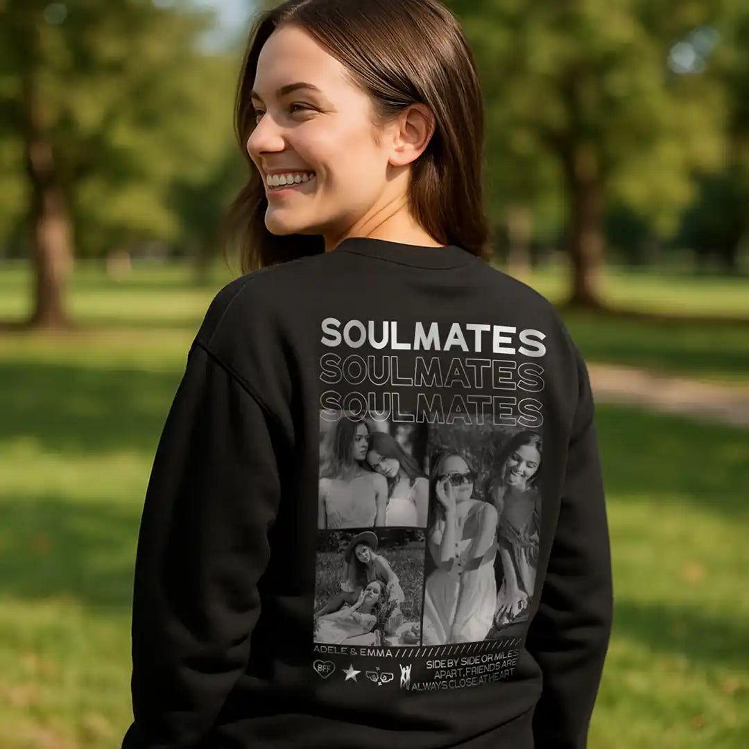 "BESTIES” - Personalisiertes Sweatshirt mit Foto