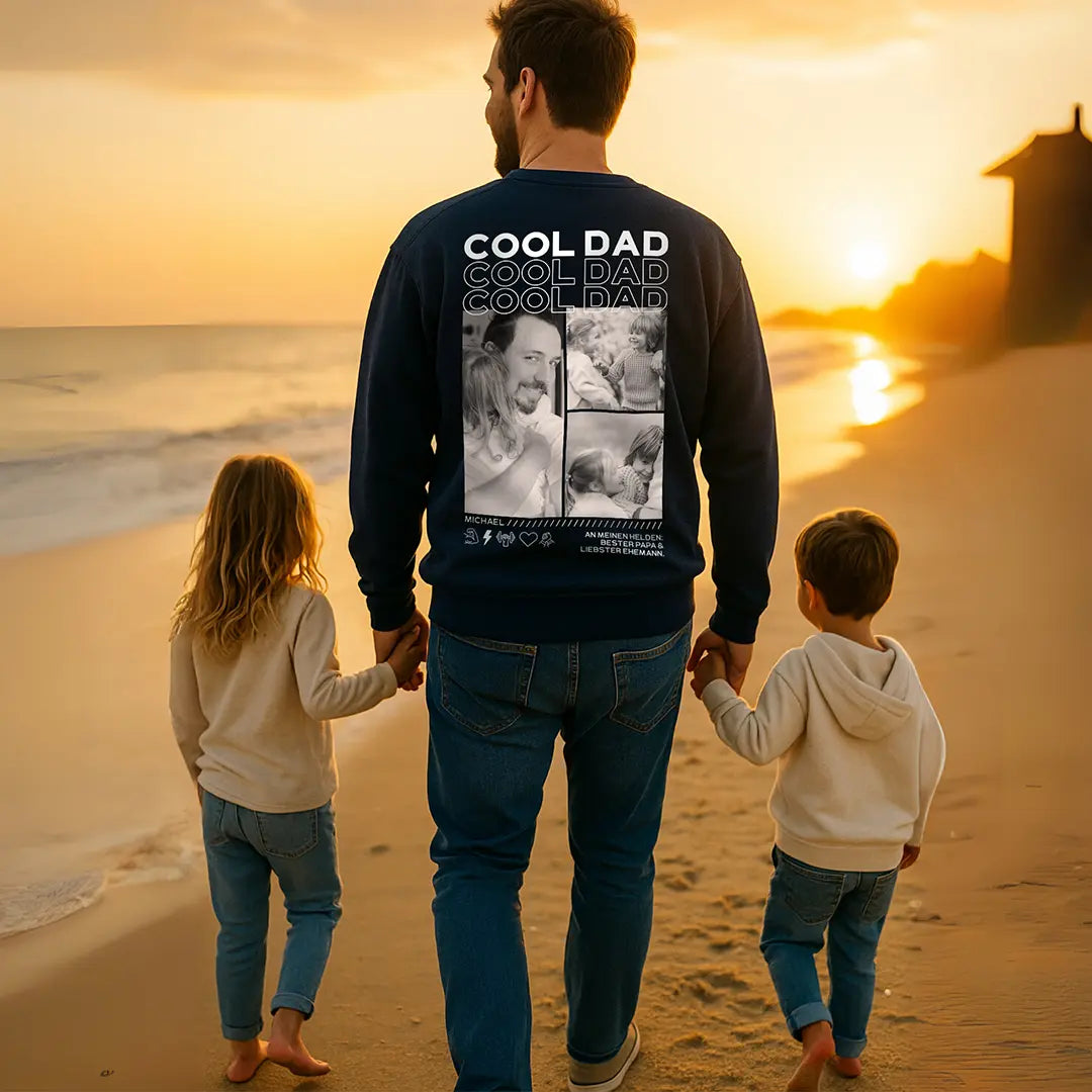 “Papa” - Personalisiertes Sweatshirt mit Fotos