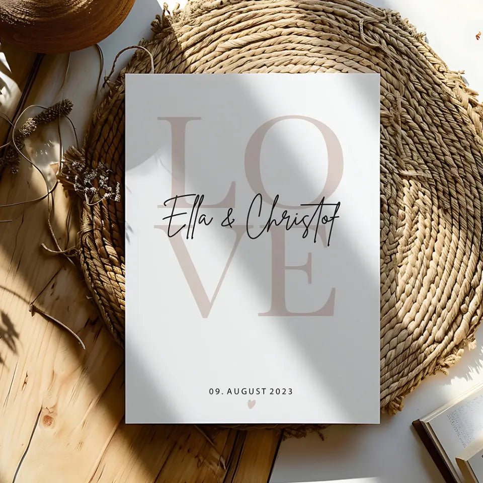 "Love" - Poster - Wellentine.de